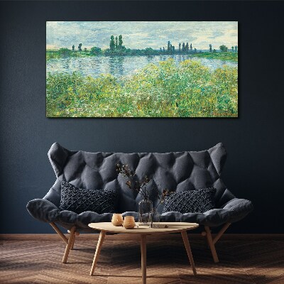 Foto auf leinwand Die Seine von Vétheuil Monet