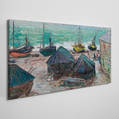 Foto auf leinwand Seehafen mit Booten