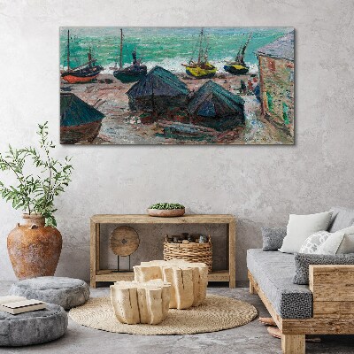 Foto auf leinwand Seehafen mit Booten
