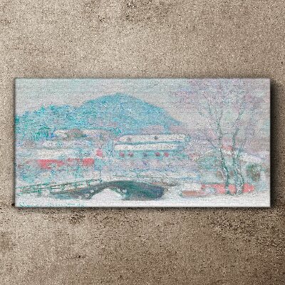 Foto leinwand Winterlandschaft