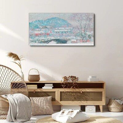Foto leinwand Winterlandschaft