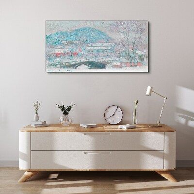 Foto leinwand Winterlandschaft