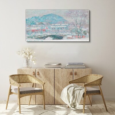 Foto leinwand Winterlandschaft
