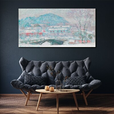 Foto leinwand Winterlandschaft