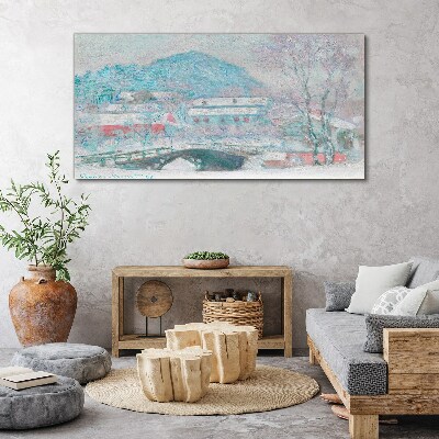 Foto leinwand Winterlandschaft