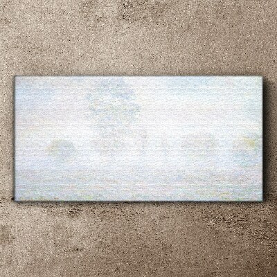 Foto auf leinwand Neblige Landschaft