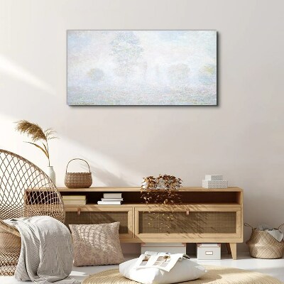 Foto auf leinwand Neblige Landschaft