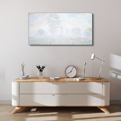 Foto auf leinwand Neblige Landschaft