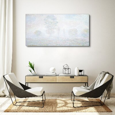 Foto auf leinwand Neblige Landschaft