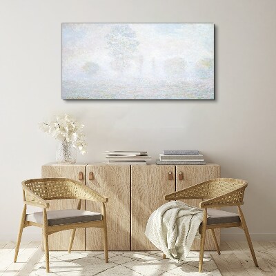 Foto auf leinwand Neblige Landschaft