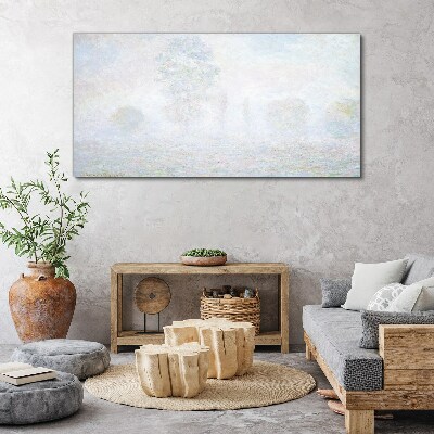 Foto auf leinwand Neblige Landschaft