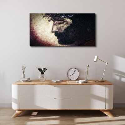 Foto auf leinwand Porträt mit Dornenkrone