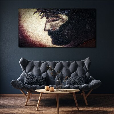 Foto auf leinwand Porträt mit Dornenkrone