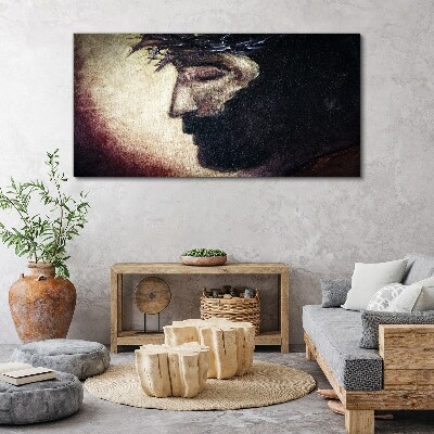 Foto auf leinwand Porträt mit Dornenkrone