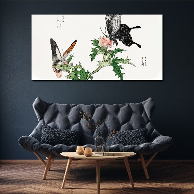 Foto auf leinwand Schmetterlinge vor dem Hintergrund der Vegetation