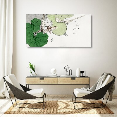 Wandbild Schmetterlinge und Pflanzen in Harmonie