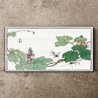 Foto auf leinwand Blumen und Insekten im Einklang