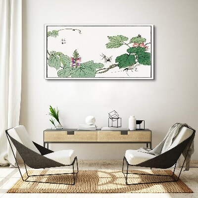 Foto auf leinwand Blumen und Insekten im Einklang