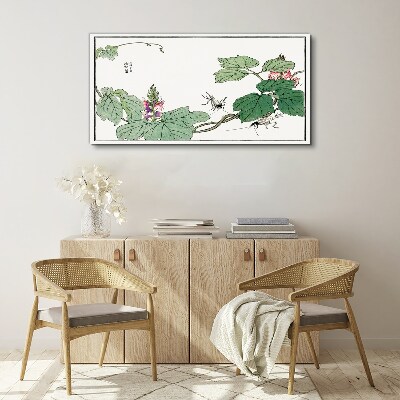 Foto auf leinwand Blumen und Insekten im Einklang