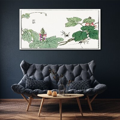 Foto auf leinwand Blumen und Insekten im Einklang