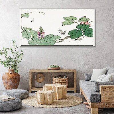Foto auf leinwand Blumen und Insekten im Einklang