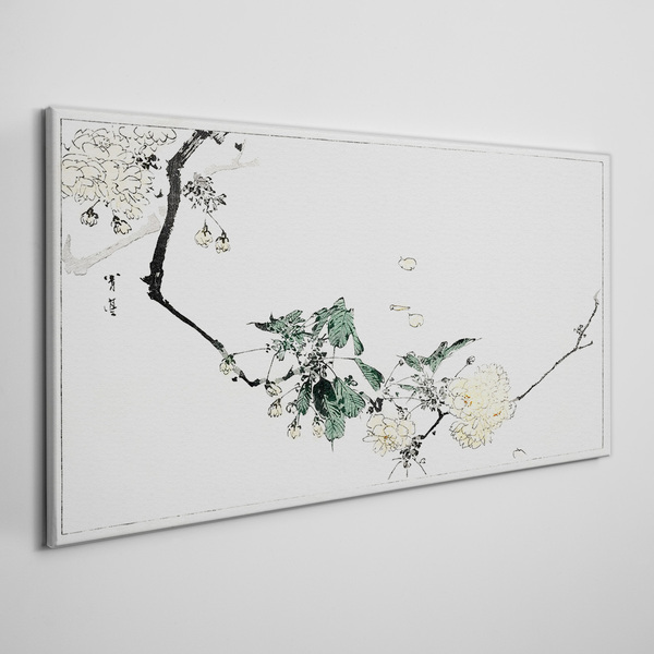 Foto auf leinwand Eine Blumenlandschaft in zarten Farbtönen