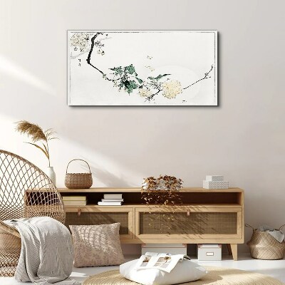 Foto auf leinwand Eine Blumenlandschaft in zarten Farbtönen