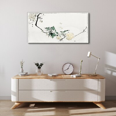 Foto auf leinwand Eine Blumenlandschaft in zarten Farbtönen