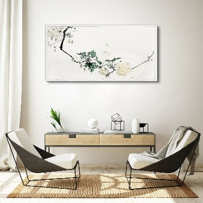 Foto auf leinwand Eine Blumenlandschaft in zarten Farbtönen