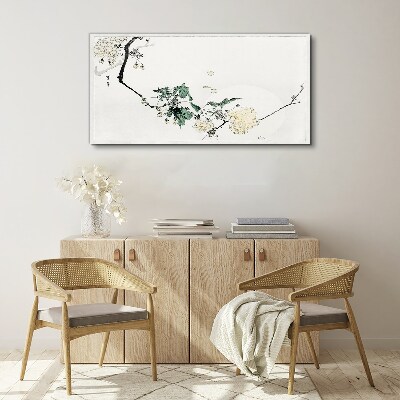 Foto auf leinwand Eine Blumenlandschaft in zarten Farbtönen