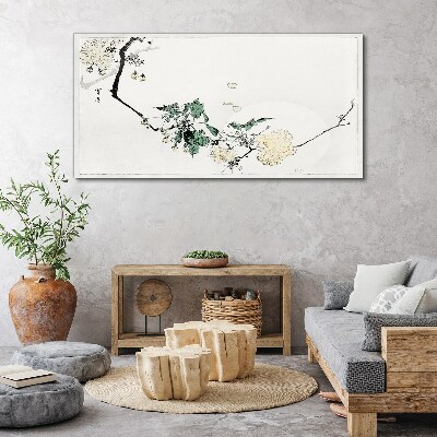 Foto auf leinwand Eine Blumenlandschaft in zarten Farbtönen