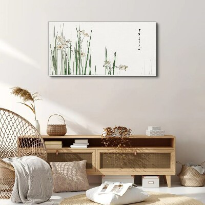 Foto auf leinwand Blumen im Gras