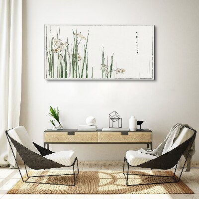 Foto auf leinwand Blumen im Gras