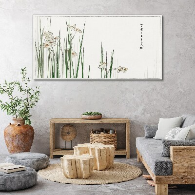 Foto auf leinwand Blumen im Gras