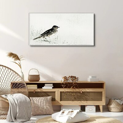 Wandbild Vogel auf dem Grashintergrund