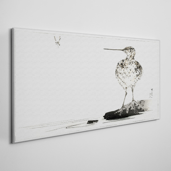 Bild auf leinwand Vogel auf minimalistischem Hintergrund