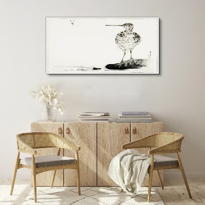 Bild auf leinwand Vogel auf minimalistischem Hintergrund