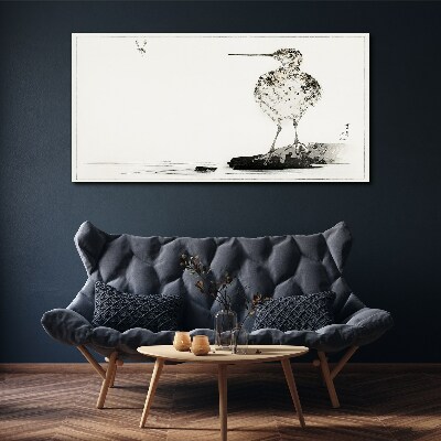 Bild auf leinwand Vogel auf minimalistischem Hintergrund
