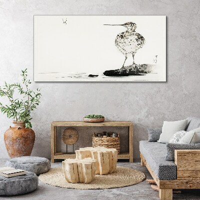Bild auf leinwand Vogel auf minimalistischem Hintergrund