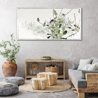 Foto auf leinwand Eine Pflanzenlandschaft in zarten Tönen