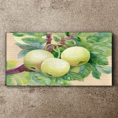 Bild auf leinwand Apfelgarten in Pastellfarben