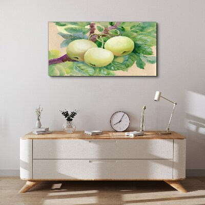Bild auf leinwand Apfelgarten in Pastellfarben