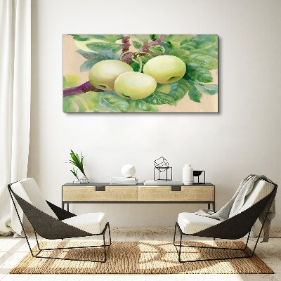 Bild auf leinwand Apfelgarten in Pastellfarben