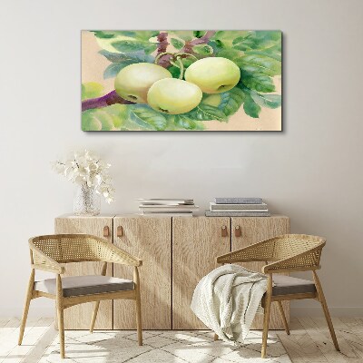 Bild auf leinwand Apfelgarten in Pastellfarben