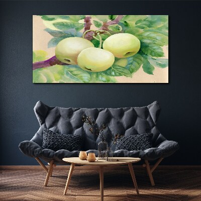 Bild auf leinwand Apfelgarten in Pastellfarben