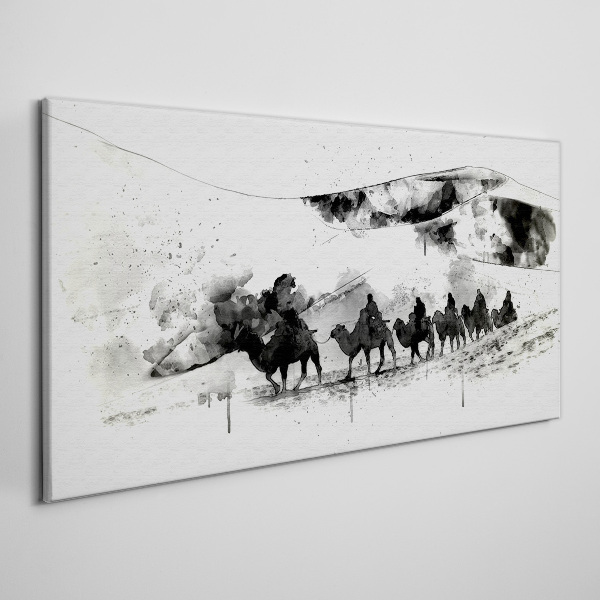 Foto auf leinwand Wohnwagen in Schwarz und Weiß