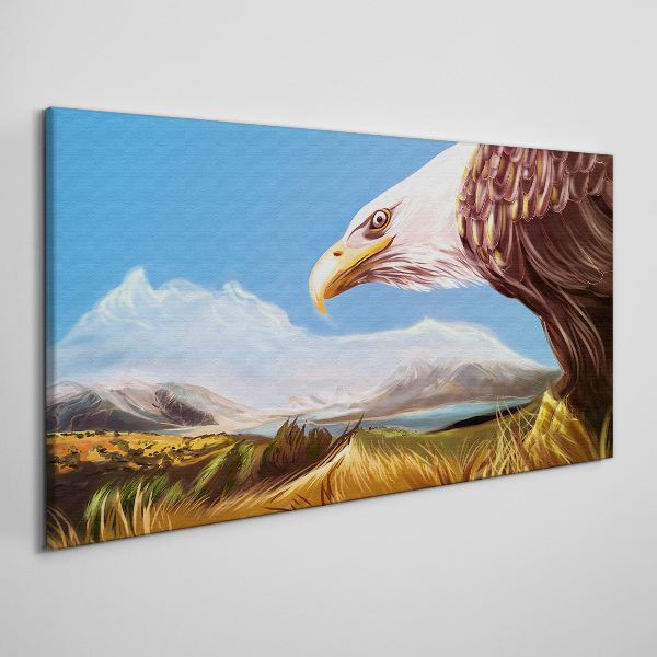 Wandbild Adler in einer Berglandschaft