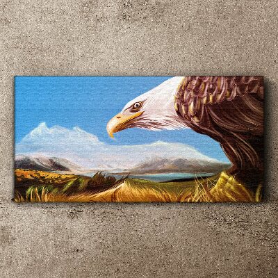 Wandbild Adler in einer Berglandschaft
