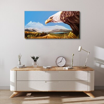 Wandbild Adler in einer Berglandschaft