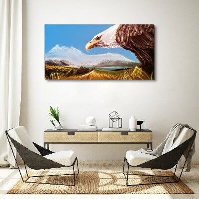 Wandbild Adler in einer Berglandschaft